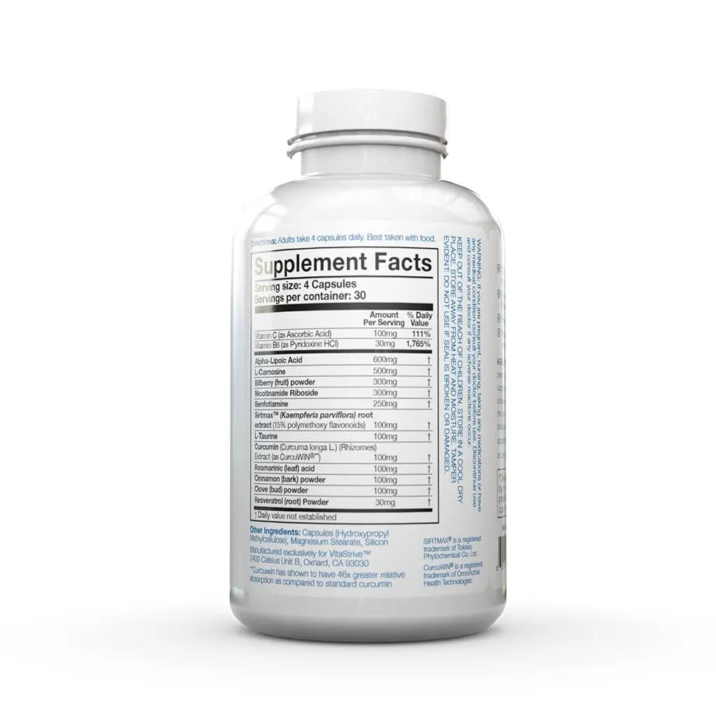 DRINK HRW Ageless Defense Ultimate Formulation, Inhibits Advanced Glycation End Products, Promotes Youthfulness 120 Tablets DRINK HRWnz supplements