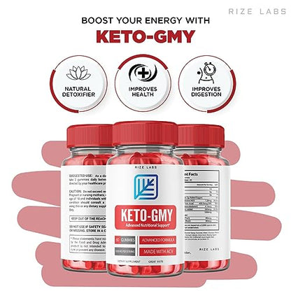 (2 Pack) Keto-GMY Gummies for Weight Loss, Keto GMY, Keto-GMY, Ketogmy Keto+ACV rize labsUS supplements