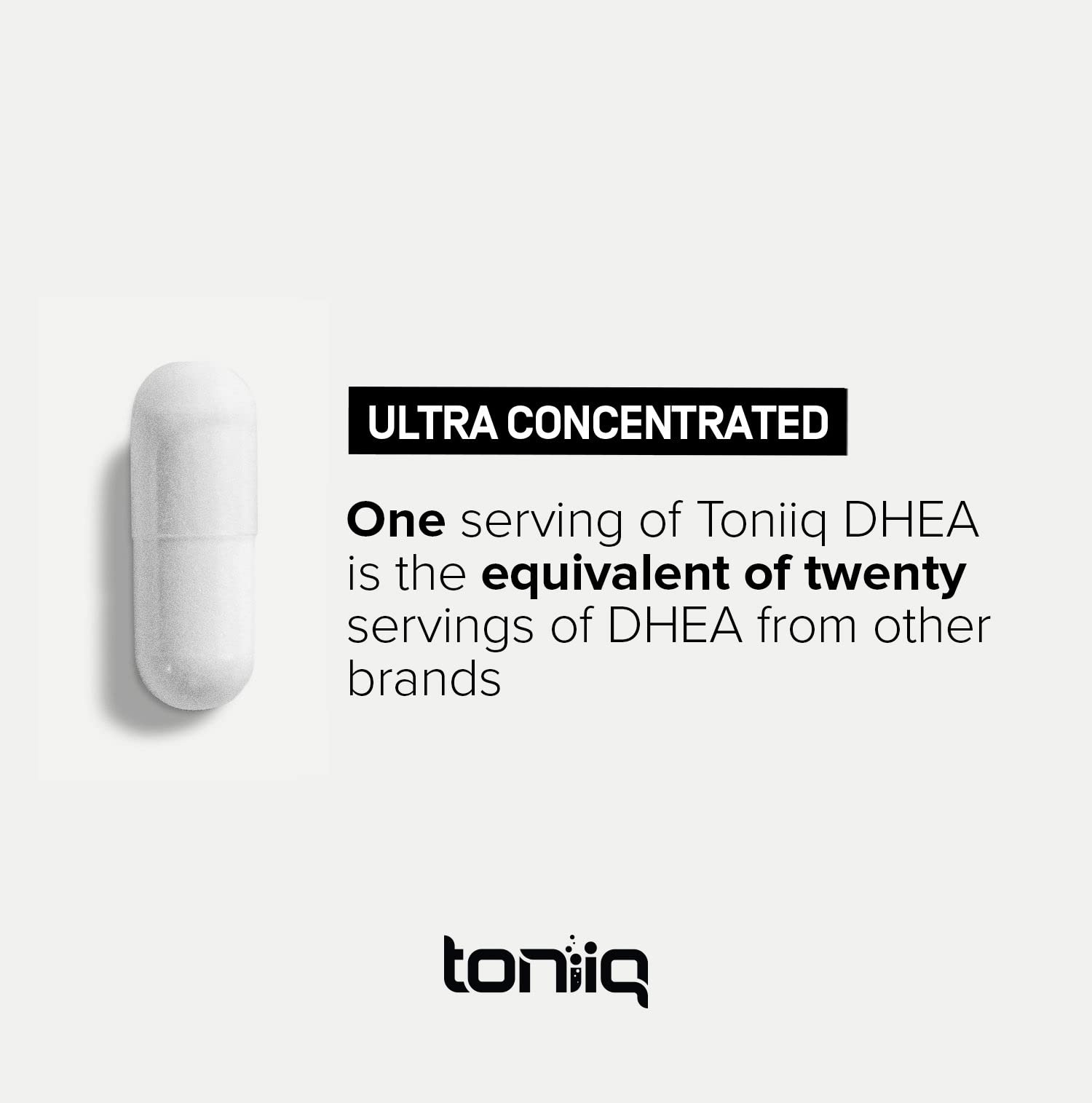 Toniiq Ultra High Strength DHEA 100mg Supplement for Men - 99%+ Highly Purified and Bioavailable Micronized DHEA Supplement for Women and Men - DHEA 100 mg - 180 Capsules ToniiqAu supplements