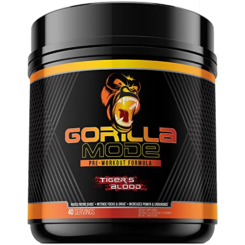 Gorilla Mode Pre Workout - Massive Pumps · Laser Focus · Energy · Power - L-Citrulline Gorilla MindAu supplements