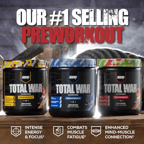 REDCON1 Total War Preworkout - Contains 320mg of Caffeine from Green Tea, Juniper REDCON1US supplements