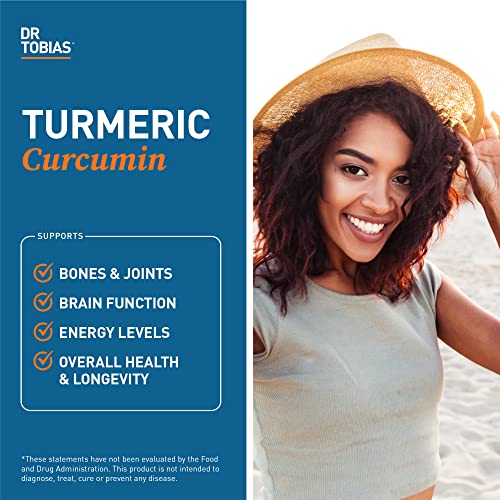 Dr. Tobias Turmeric Curcumin Supplement with BioPerine & Black Pepper, Extra Strength Dr. TobiasUS supplements