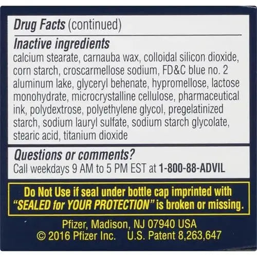 Advil PM Pain Reliever and Nighttime Sleep Aid, Pain Medicine with Ibuprofen for Pain Relief and Diphenhydramine Citrate for a Sleep Aid - 40 Coated Caplets AdvilAu supplements