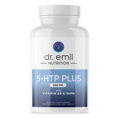 DR. EMIL NUTRITION 200 MG 5-HTP Plus with SAM-e to Maintain Normal Healthy Sleep and Create a Sense of Wellbeing - 5HTP Supplement with Vitamin DR. EMIL NUTRITIONUS supplements