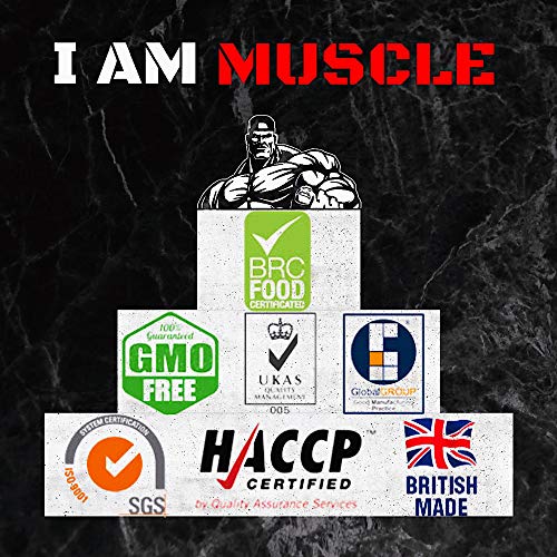 Ultimate Whey Protein + BCAA’s Powder, Premium High Protein Isolate, Enhance Lean Muscle Mass and Recovery, 1kg I AM MUSCLEAu supplements