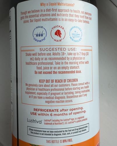 MaryRuth's Liquid Multivitamin+Hair Growth | Clinically Tested for Thicker Hair & Facial Wrinkles in Women | Biotin 10000mcg | Lustriva Hair Growth Supplement | MaryRuth OrganicsAu supplements