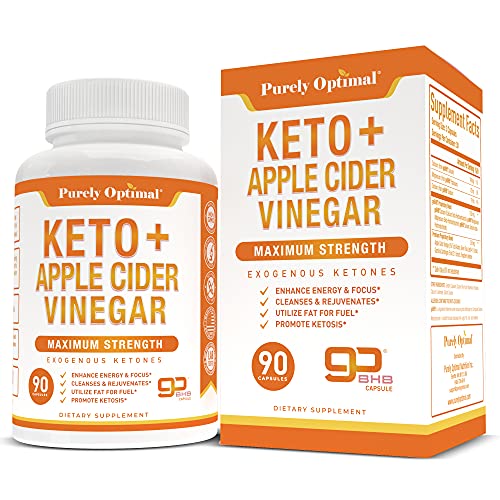 Premium Keto Pills + Apple Cider Vinegar Capsules with Mother - Utilize Fat Purely OptimalUS supplements