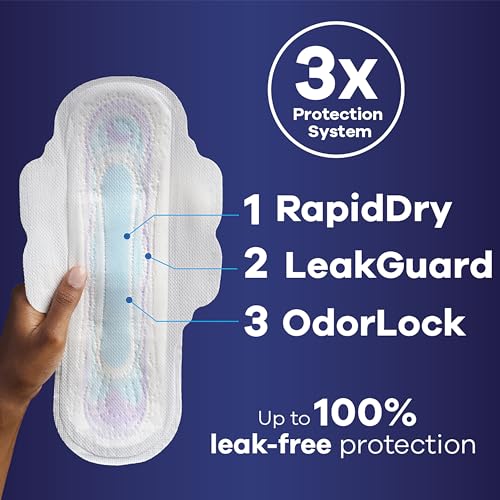Always Ultra Thin Feminine Pads with Wings for Women, Size 4, Overnight Absorbency, Unscented AlwaysAu supplements