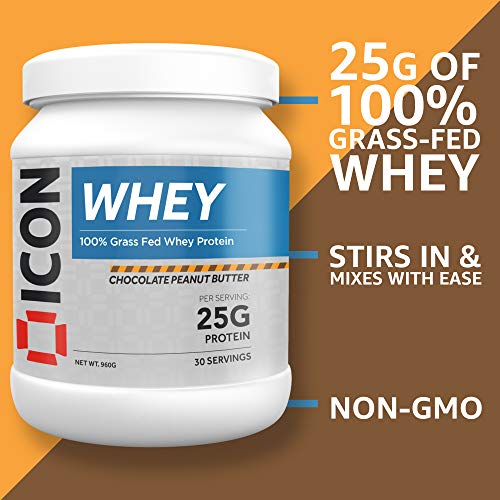 ICON Nutrition Whey Protein Powder 960g, 30 Servings - Chocolate Peanut Butter ICON NutritionAu supplements