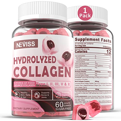 Sugar Free Hydrolyzed Collagen Gummies 800mg KrooAu supplements
