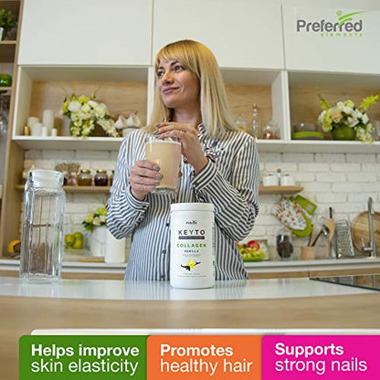 Keto Collagen Protein Powder with MCT Oil – Keto and Paleo Friendly Grass Fed Preferred ElementsUS supplements