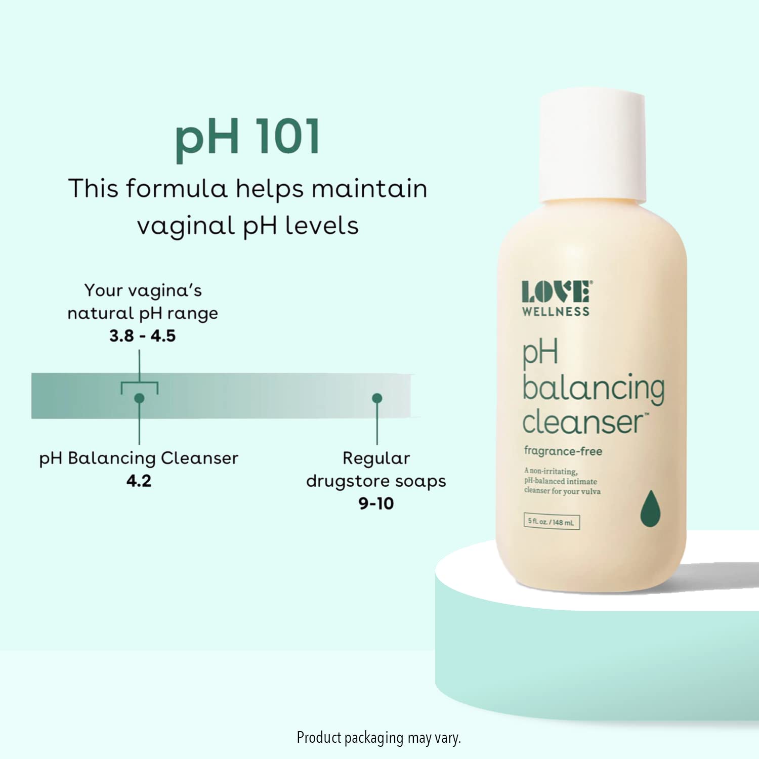 Love Wellness Feminine Wash for Women, pH Balancing Cleanser | Fragrance-Free | Vaginal Soap Love WellnessAu supplements