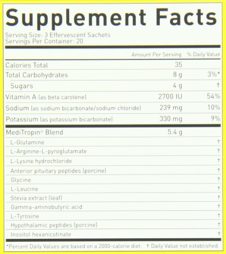 Nutraceutics Meditropin – Anti-Aging Amino Acid Supplement for Adults – Supports Natural Growth Hormone Production, Vitality & Recovery – 60 Sachets NutraceuticsAu supplements