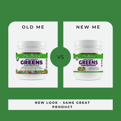 Paradise ORAC Energy Greens Powder Extract, Super Antioxidants, Probiotics for Gut Paradise HerbsUS supplements