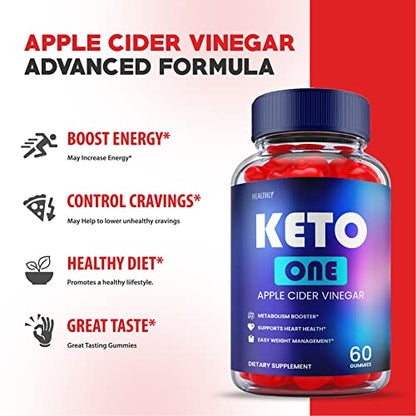 (2 Pack) Keto One Gummies Advanced - Official Formula, Vegan - Keto One Gummies HealthlyUS supplements