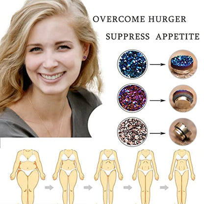 Ronglry Acupressure Slimming Earrings Therapy Weight Loss Earrings for Women Men RonglryUS supplements