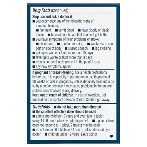Advil Pain Reliever and Fever Reducer, Ibuprofen 200mg for Pain Relief - 24 Coated Tablets AdvilAu supplements