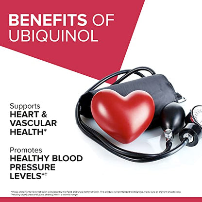 Qunol Mega Ubiquinol CoQ10 100mg Softgels- Superior Absorption - Active form QunolUS supplements