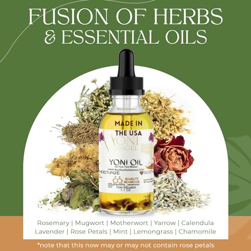 Natural Yoni Oil, Mint Fresh Feminine Care Oil, Reduces Odor, Restores pH Balance, All Natural, Herbal Yoni Quality Seamoss and Yoni OilAu supplements