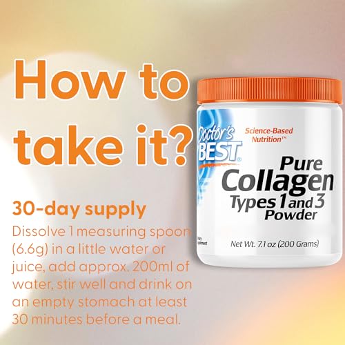 Doctor's Best, Pure Collagen Type 1 and 3 (Collagen Type 1 and 3), 200g Powder Doctor's BESTUS supplements