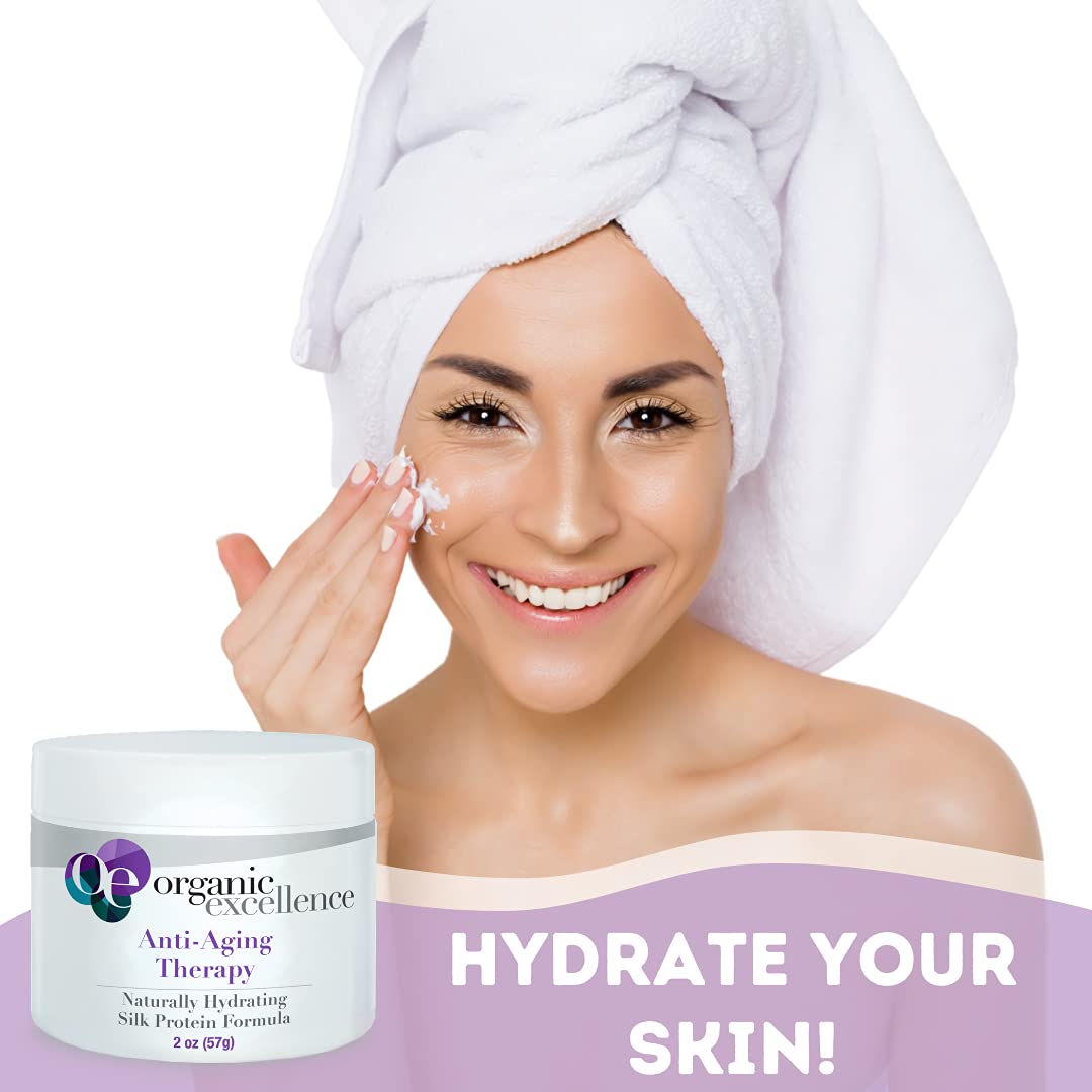 Organic Excellence Organic Moisturizer Face Cream, All Natural Face Moisturizer with Silk Protein to Hydrate, Nourish Protect Skin and Promote Collagen Production Non-Toxic & Fragrance-Free 2 oz Organic ExcellenceAu supplements