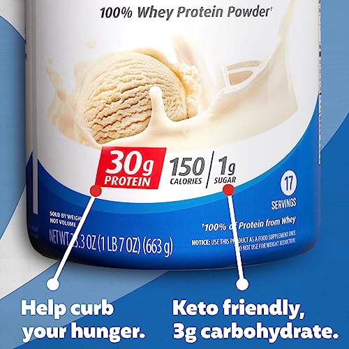 Premier Protein Powder, Vanilla Milkshake, 30g Protein, 1g Sugar, 100% Whey Protein Premier ProteinUS supplements
