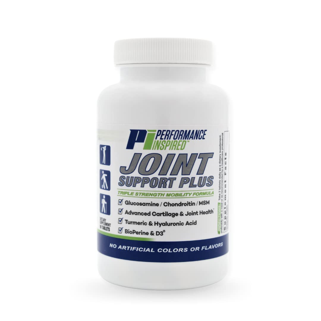 PERFORMANCE INSPIRED Nutrition Joint Support Plus – Glucosamine, Chondroitin, Turmeric & BioPerine – Triple Strength Joint Comfort & Mobility Support – 90 Count PERFORMANCE INSPIREDAu supplements