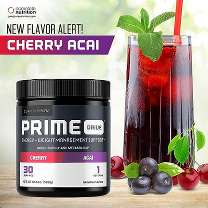 Complete Nutrition Prime Drive Cherry Acai Energy Drink Powder Complete NutritionUS supplements