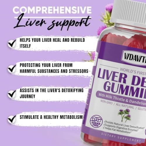 VIDAVITE Sugar-Free Liver Cleanse Detox & Repair Gummies — 1500mg Silymarin Milk VIDAVITEUS supplements
