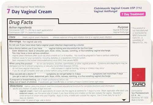 Taro Clotrimazole 7 Vaginal Cream 45 g TAROAu supplements