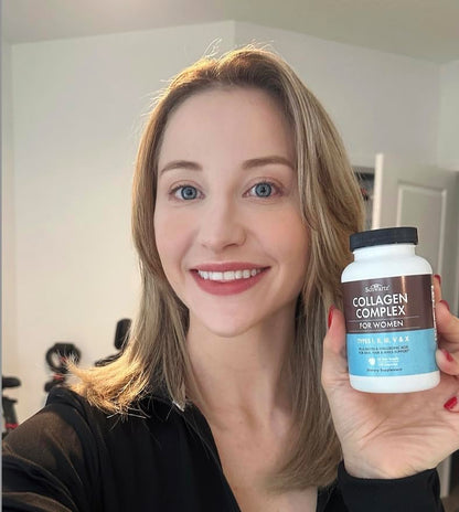 Multi Collagen Pills for Women (Types I II III V X) with Vitamin C Hyaluronic Acid Biotin BioSchwartzUS supplements