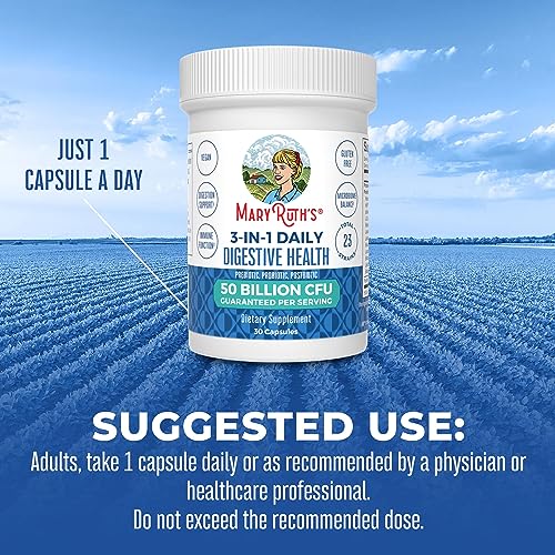 Mary Ruth's 3 in 1 Digestive Health Probiotic, 30 CT MaryRuth OrganicsUS supplements