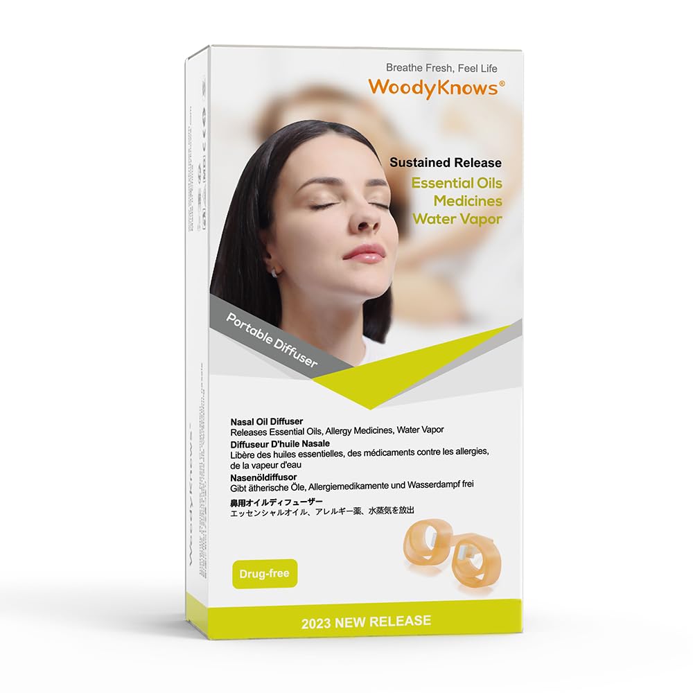 WoodyKnows Nasal Oil Diffuser, New Model │ Invisible Personal Aromatherapy WoodyKnowsAu supplements