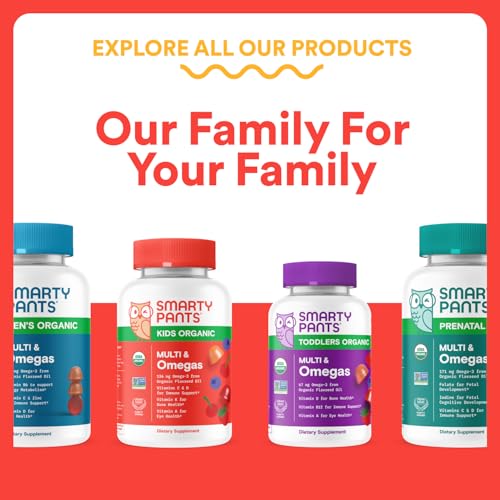 SmartyPants Kids Multivitamin Gummies - Improved Formula: Omega 3 (DHA/EPA), Vitamins D3, C, B12, B6, Vitamin A, K & Zinc SmartyPantsAu supplements