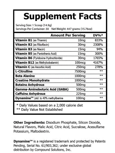 Real Anabolic Warrior / Pre-Workout Dietary Supplement/Increases Muscle Strength/Powder Real Anabolic WarriorAu supplements