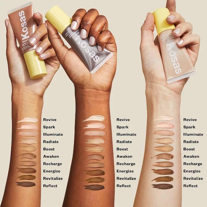 Kosas Glow I.V. - Vitamin-Infused Skin Illuminating Enhancer - Spark. Bonus Premium Korean Sheet Masque with Collagen KosasAu supplements