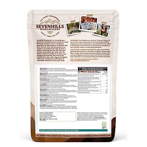 Sevenhills Wholefoods Hydrolysed Marine Collagen Powder 300g, from Switzerland, 100% Pure Unflavoured Protein Peptides Sevenhills WholefoodsAu supplements