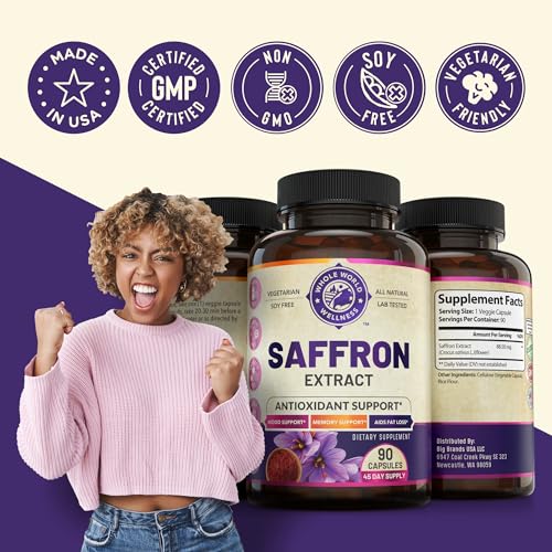 100% Pure Saffron Extract - Metabolism Booster & Natural Appetite Suppressant for Weight Loss WHOLE WORLD WELLNESSAu supplements