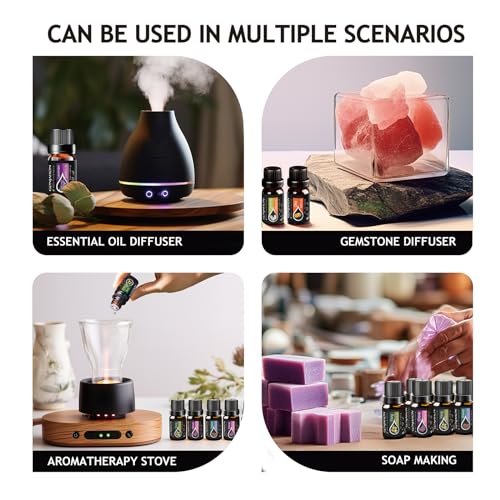 KMSCO Essential Oils Set -Top 16(0.33Fl Oz) Organic Plant Natural Fragrance Scents Blends Oil KMSCOAu supplements