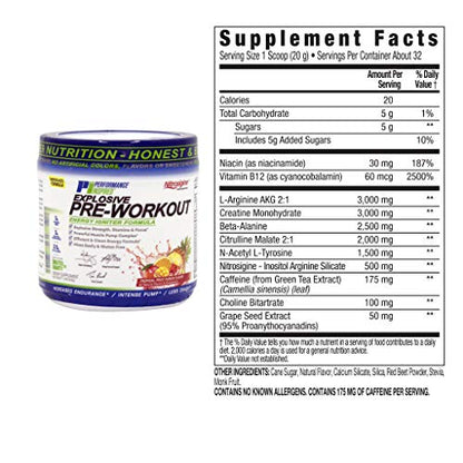 PERFORMANCE INSPIRED Nutrition Pre-Workout Powder - Contains Citrulline - Nitrosigine PERFORMANCE INSPIREDUS supplements