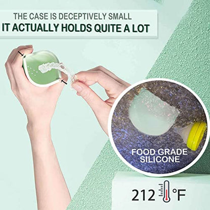 Silicone Retainer Case Soft Upgraded Cute Aligner Case Slim Partial Denture Case Container UZKEWUS supplements