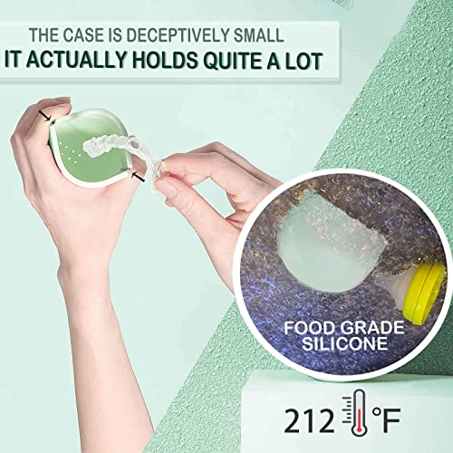 Silicone Retainer Case Soft Upgraded Cute Aligner Case Slim Partial Denture Case Container UZKEWAu supplements