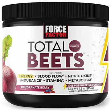 Force Factor Total Beets Energy Drink Mix, Superfood Beet Root Powder with Nitrates Force FactorAu supplements