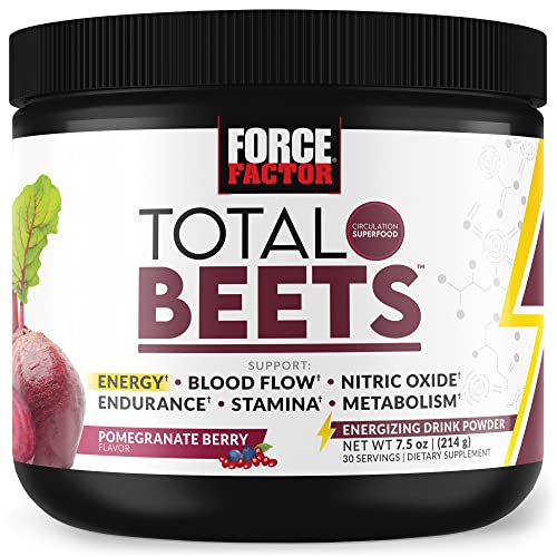Force Factor Total Beets Energy Drink Mix, Superfood Beet Root Powder with Nitrates Force FactorAu supplements