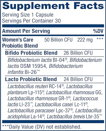 Renew Life Women's Probiotic Capsules, 50 Billion CFU Guaranteed, Supports Vaginal, Urinary Renew LifeAu supplements