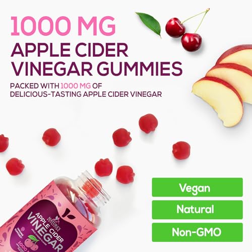 Vegan Apple Cider Vinegar Gummies | Max Strength 1000mg | Gelatin-Free, Vegan, Non-GMO Nature's NutritionUS supplements