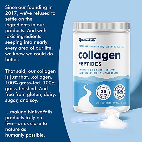 NativePath Collagen Peptides Protein - Hydrolyzed Type 1 & 3 Collagen Powder for Skin NativePathUS supplements