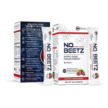 Bryan Nitriceuticals N.O. Beetz Nitric Oxide Fueled Energy Boost Supplement, Hydration & Cellular Energy Production Enhancer, Blend of Vitamins and Minerals (30 Servings) Bryan NitriceuticalsAu supplements