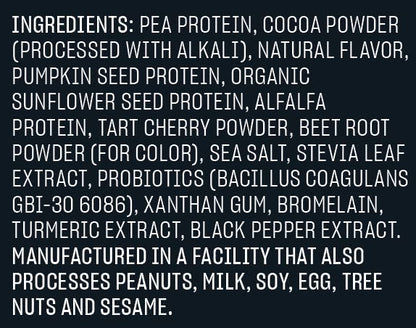 Vega Sport Premium Vegan Protein Powder, Chocolate - 30g Plant Based Protein, 5g BCAA VegaUS supplements